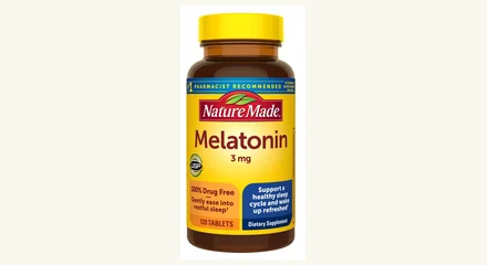 Bottle of Nature Made Melatonin 3 mg Tablets